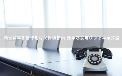 档案数字化操作规程保姆级指南 新手零踩坑快速上手全攻略