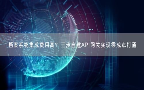 档案系统集成费用高？三步自建API网关实现零成本打通