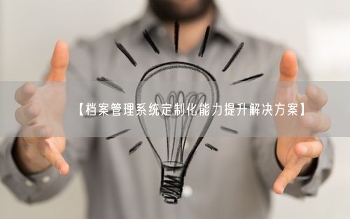 【档案管理系统定制化能力提升解决方案】