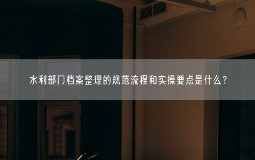 水利部门档案整理的规范流程和实操要点是什么?