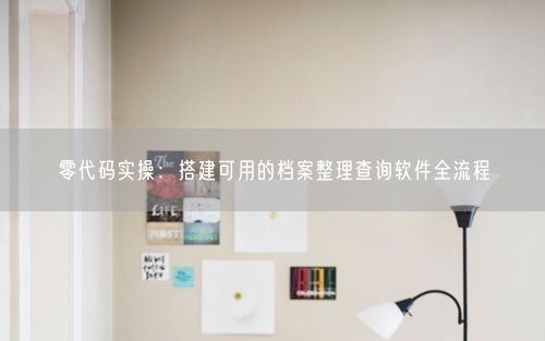 零代码实操:搭建可用的档案整理查询软件全流程